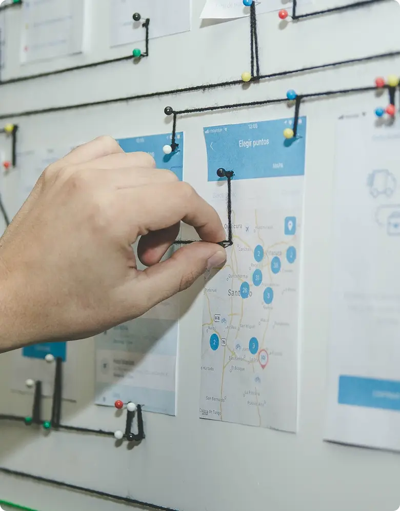 Projektowanie stron www Oborniki – planowanie projektu na tablicy